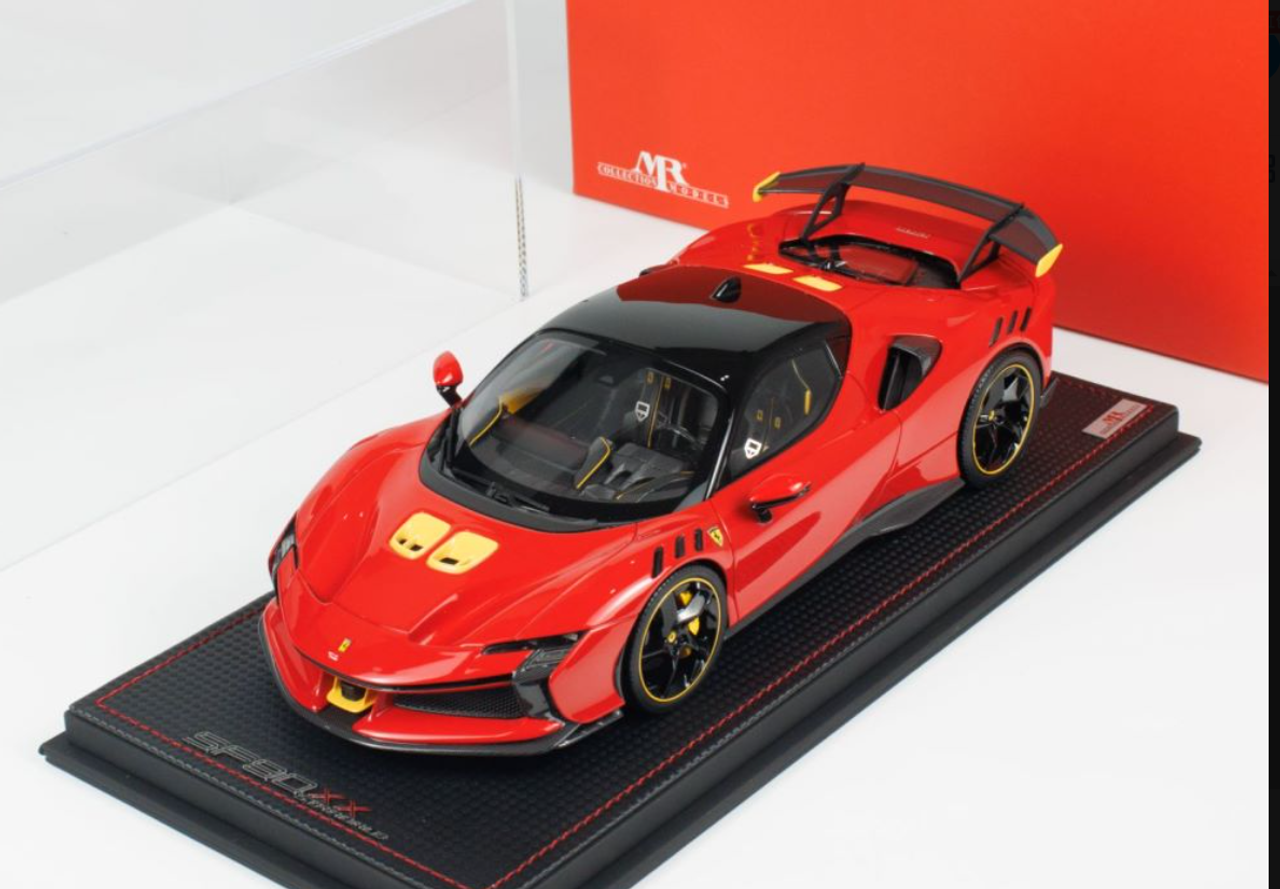 1/18 MR Collection Ferrari SF90 XX Stradale (Rosso Corsa Red) Car Model