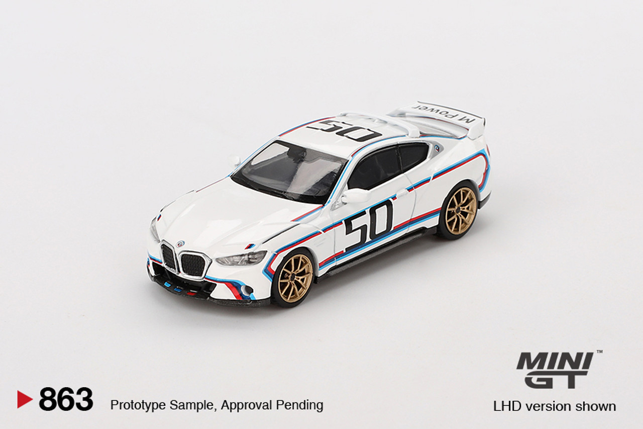 ミニカー BMW - BMW  3.0 CSL 1/64 Mini GT BMW 3.0 CSL (White) Diecast Car Model