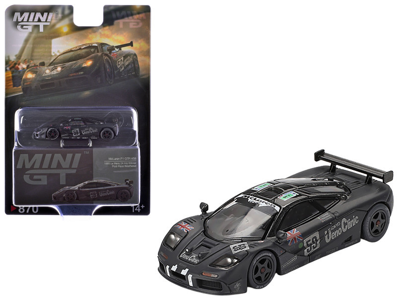 1/64 Mini GT 1995 McLaren F1 GTR #59 Le Mans 24Hr Winner Post-Race Weathered Diecast Car Model