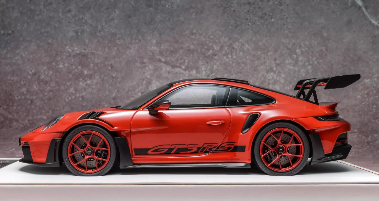1/18 Ivy Merit Porsche 911 992 GT3 RS Weissach Package (Red with Red Wheels) Car Model Limited 16 Pieces