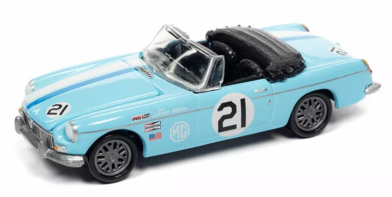 1/64 Johnny Lightning Street Freaks Import Heat 1963 MG MGB White