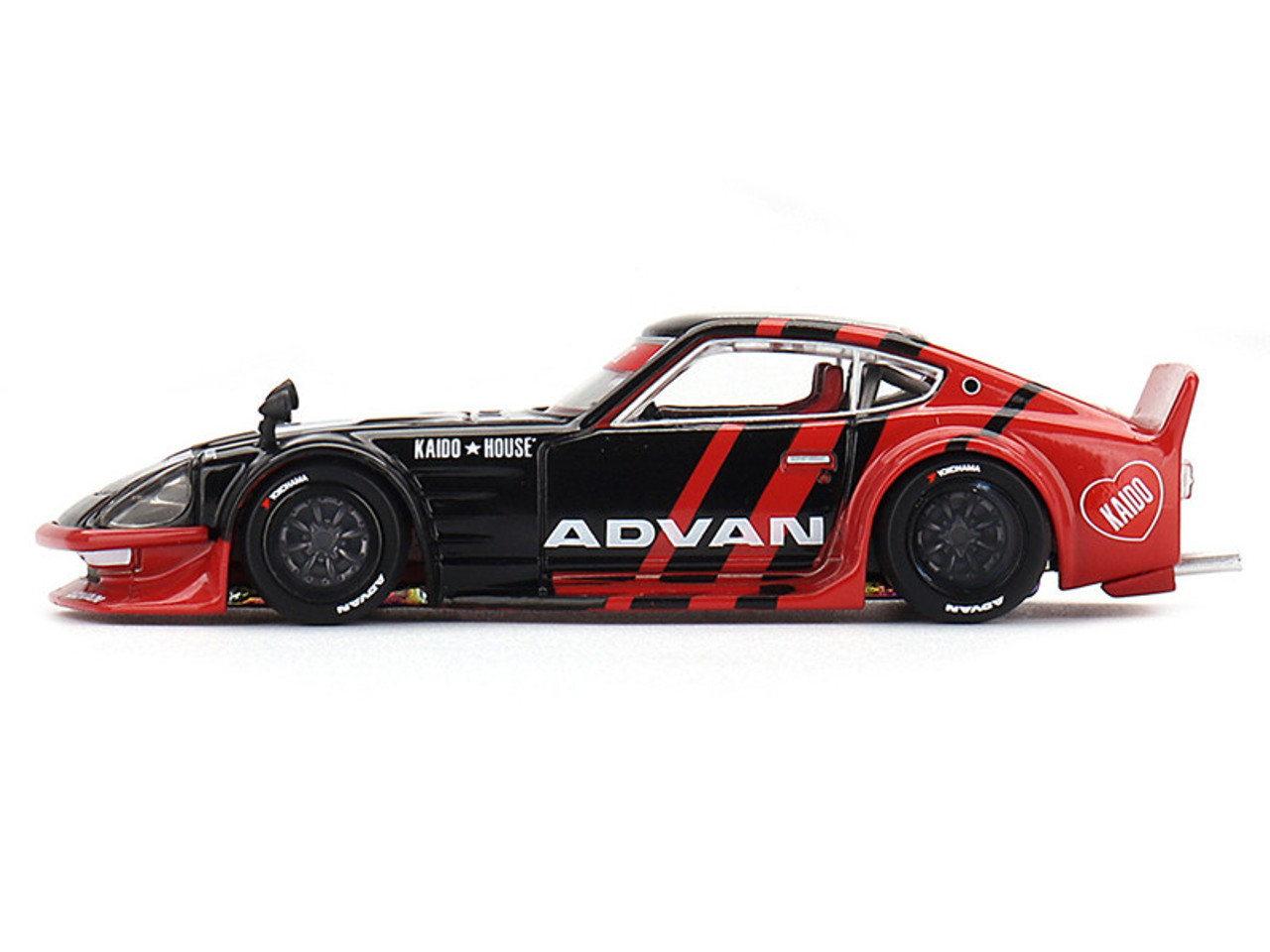 1/64 Kaido House x Mini GT Nissan Fairlady Z Kaido GT ADVAN (Black) Diecast Car Model