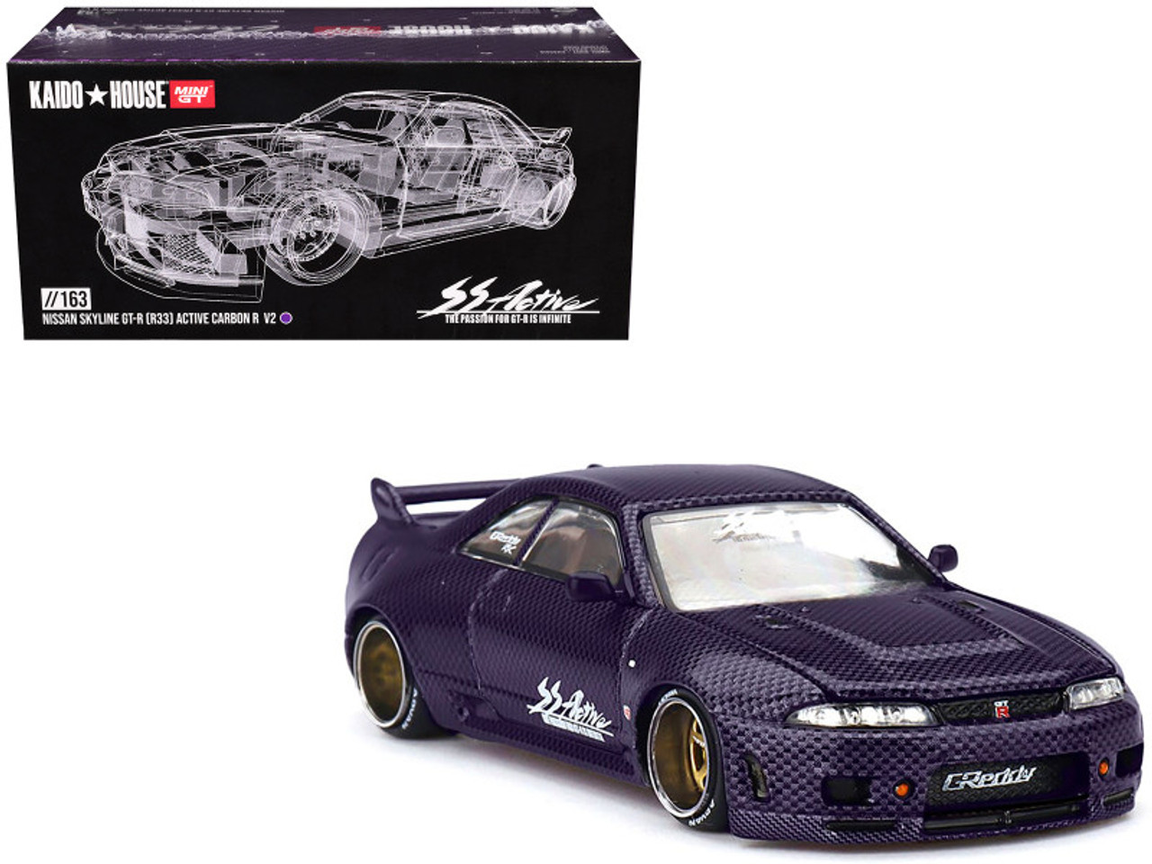 1/64 Kaido House x Mini GT Nissan Skyline GT-R (R33) Active