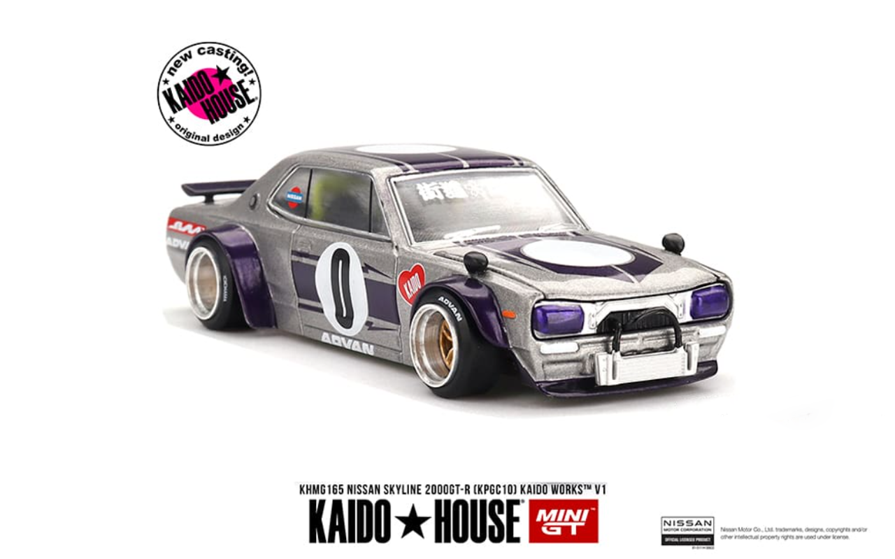 MINI GT 1/64 KAIDO HOUSE GT-R DGKコラボモデル 1/64 Kaido House x Mini GT Nissan Skyline GT-R (KPGC10
