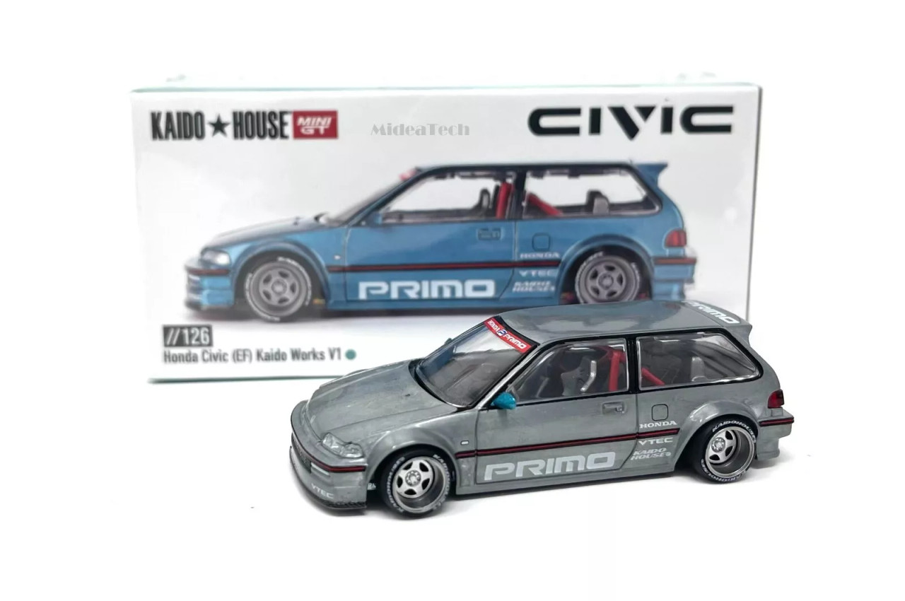 CHASE CAR 1/64 Kaido House x Mini GT Honda Civic (EF) Kaido