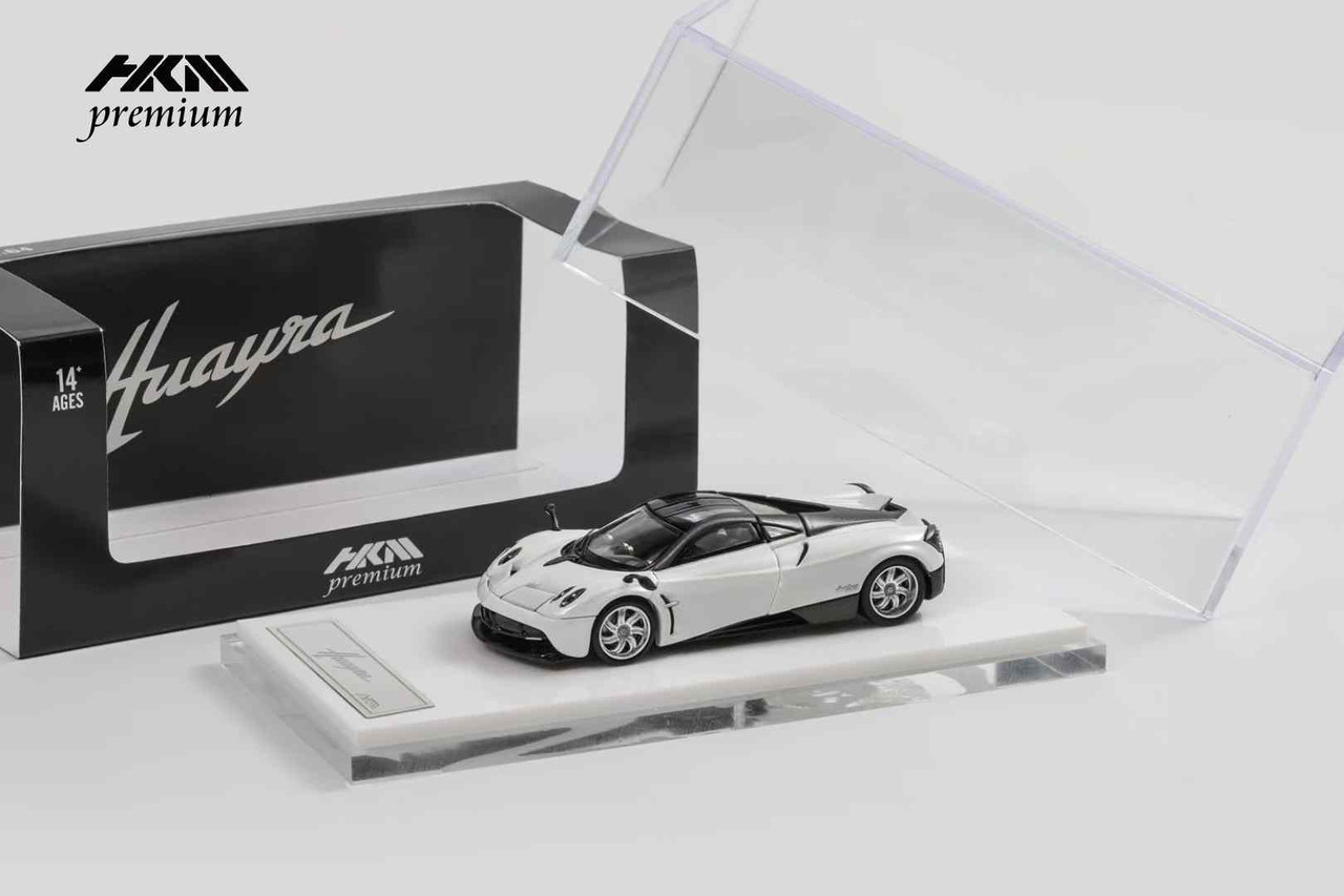 1/64 HKM Premium 2014 Pagani Huayra (Glacier White) Diecast Car