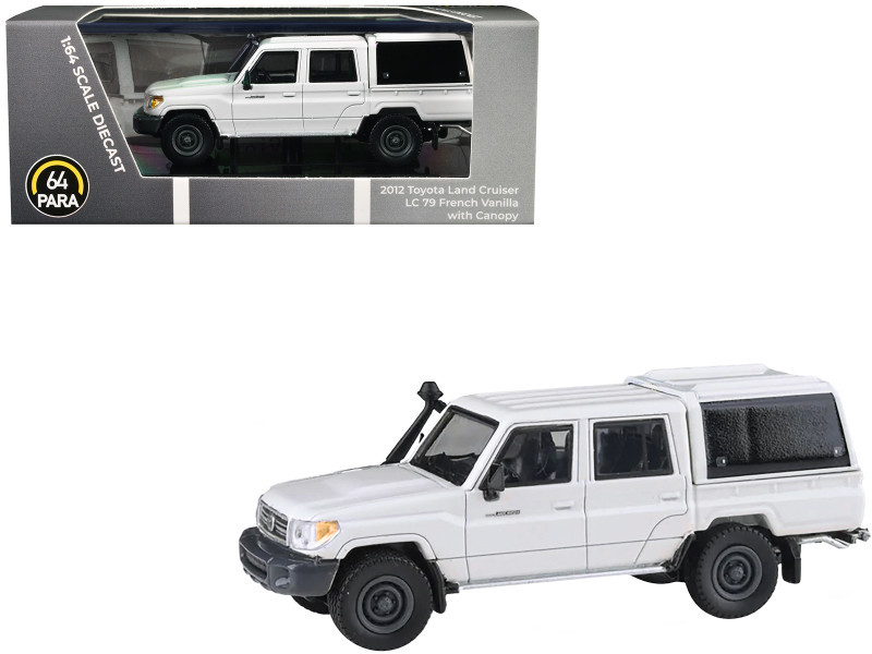 1/64 Paragon 2014 Toyota Land Cruiser LC79 (French Vanilla White