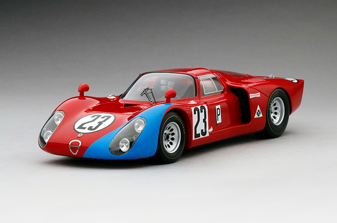 1/18 TSM Alfa Romeo Tipo 33/2 #23 1968 Daytona 24 Hrs. Resin Car Model