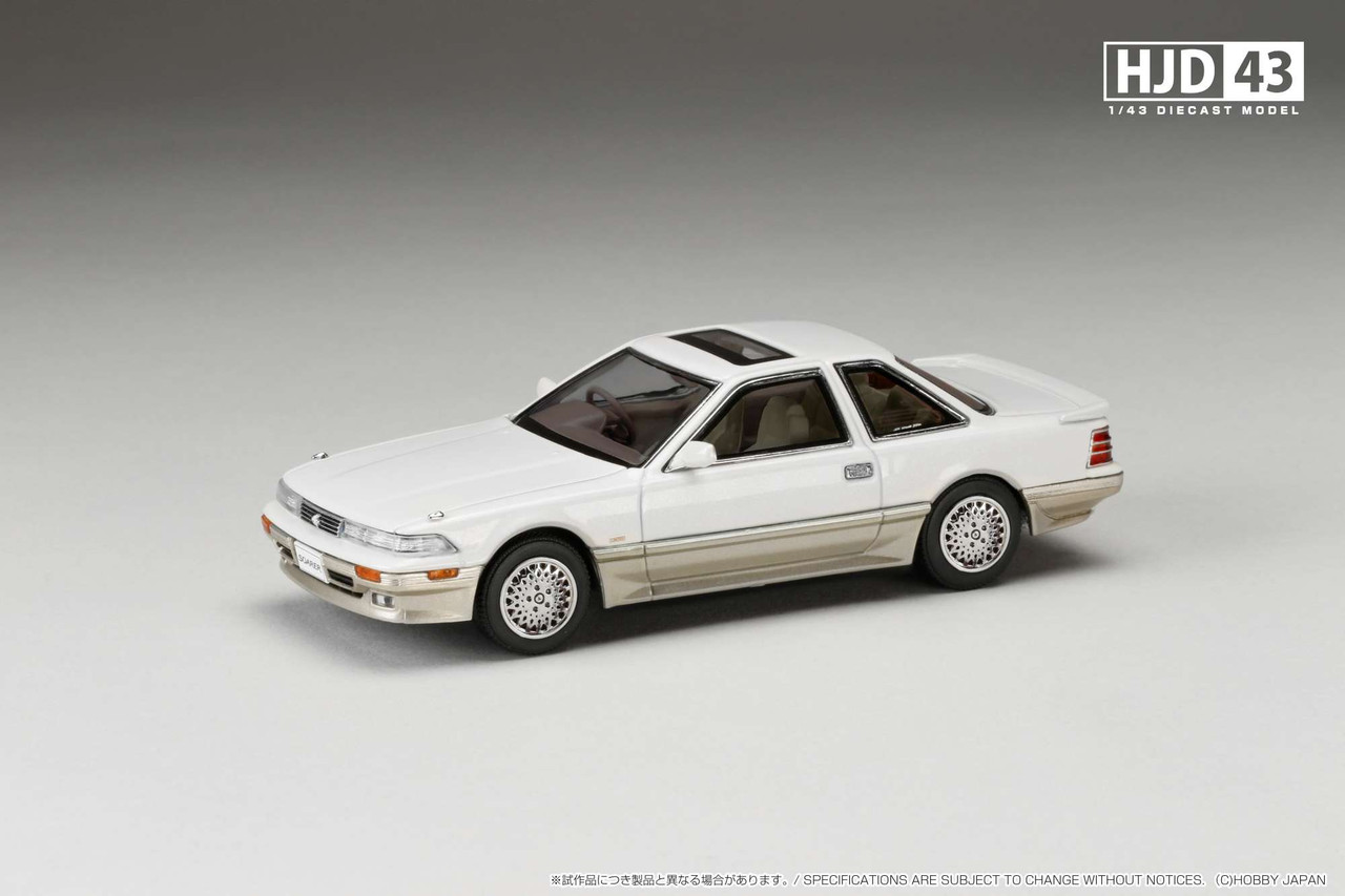 HJD43 1/43 トヨタ ソアラ 3000 MZ21 1988 ホワイト 1/43 Ignition Model & Hobby Japan 1988 Toyota Soarer 3000 Twincam