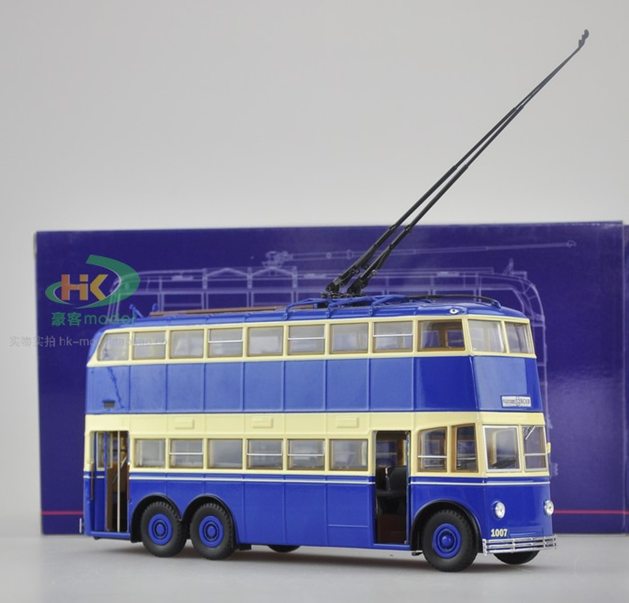 1/43 ULTRA MODELS RUSSIAN DOUBLE DECKER TROLLEY BUS MODEL (TWO DOOR VERSION)