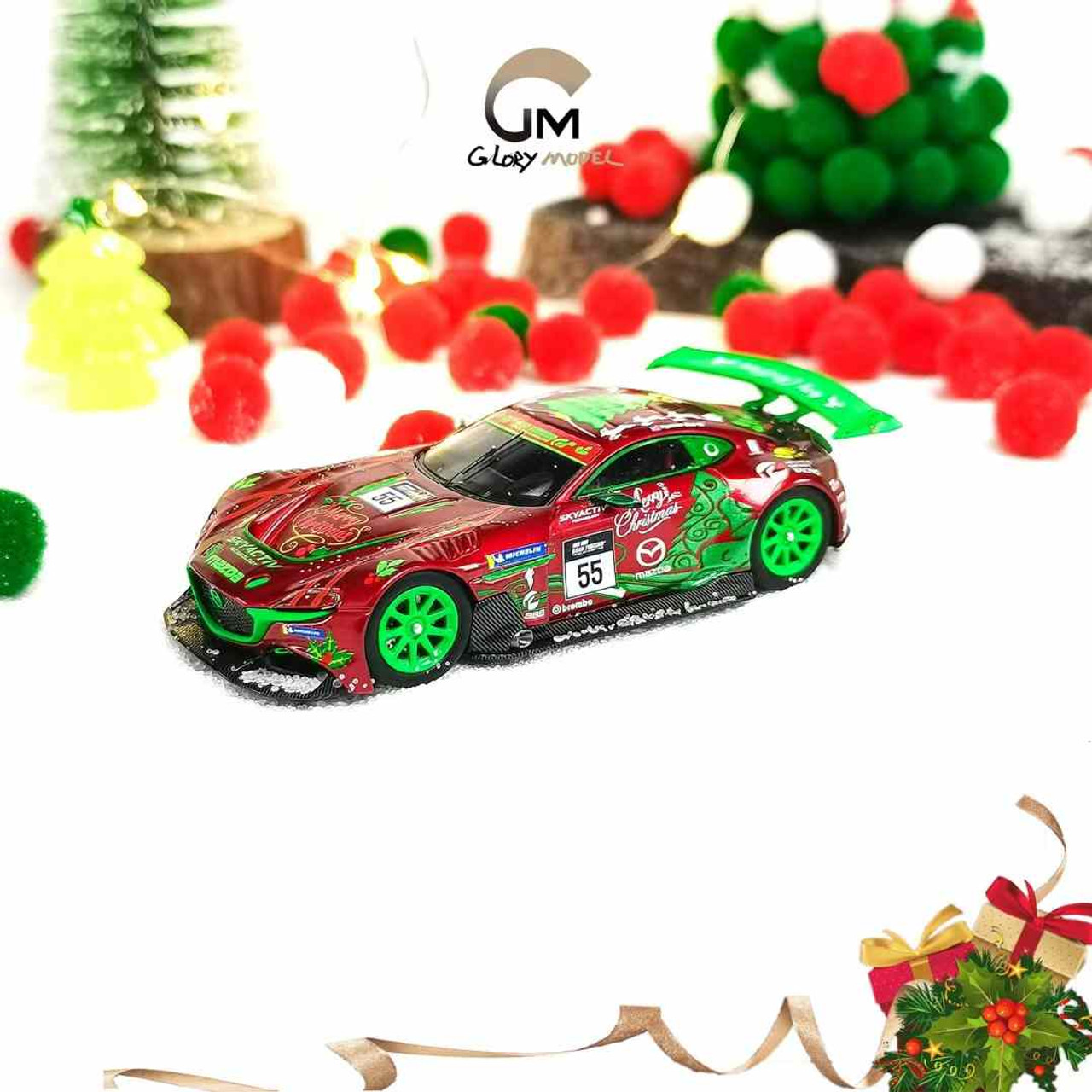 ミニカー mazda RX-VISION GT3 1/64 1/64 Glory Model Mazda RX Vision GT3 (Red) Diecast Car Model