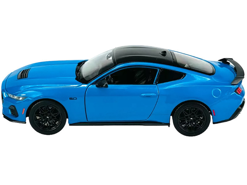 1/24 Welly 2024 Ford Mustang GT (Blue Metallic) Diecast Car Model