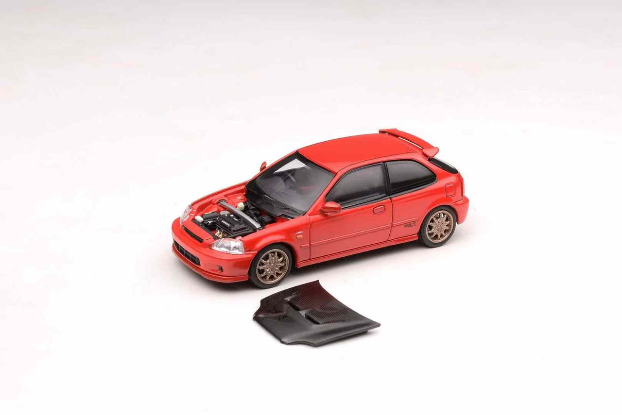 1/64 Motorhelix Honda Civic Type-R EK9 (Red) Diecast Car