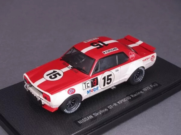 1/43 Ebbro 1972 Nissan Skyline GT-R (KPGC10) #15 Fuji Motoharu