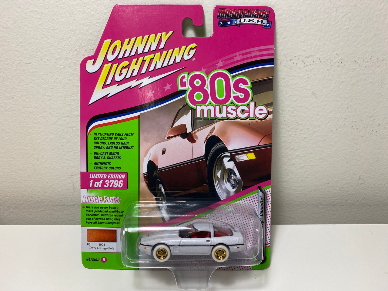 ①/⑦ CHASE CAR 1/64 Johnny Lightning 1988 Chevrolet Corvette