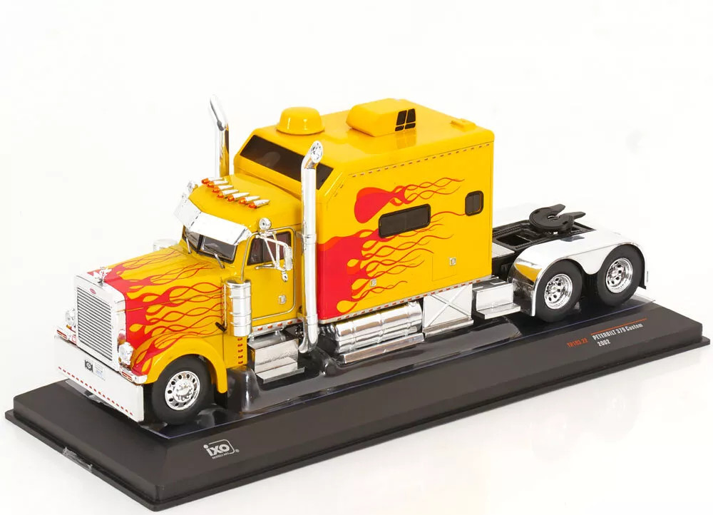 1/43 Ixo 2002 Peterbilt 379 Custom SZM (Yellow) Diecast Car Model