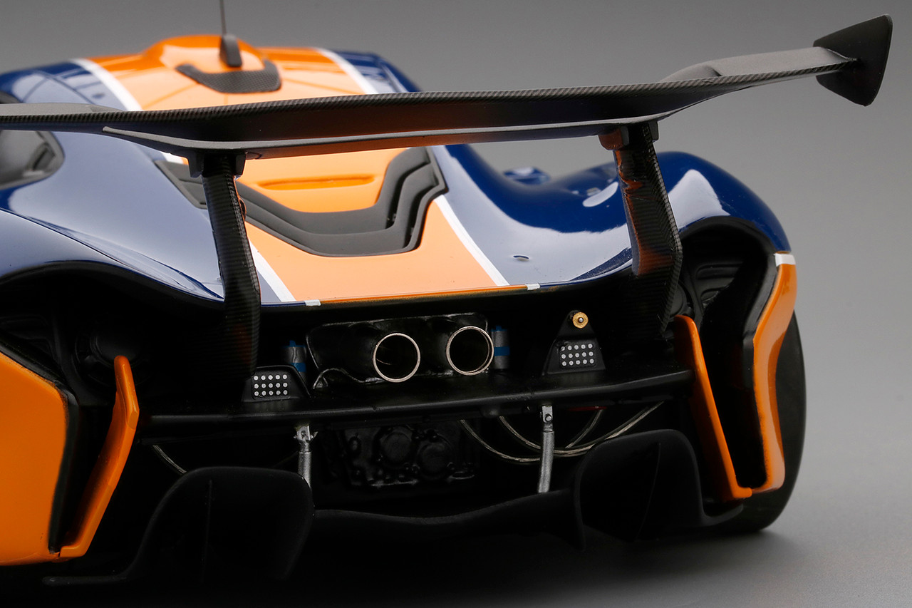 1/18 TSM McLaren P1 GTR Blue/Orange Resin Car Model - LIVECARMODEL.com