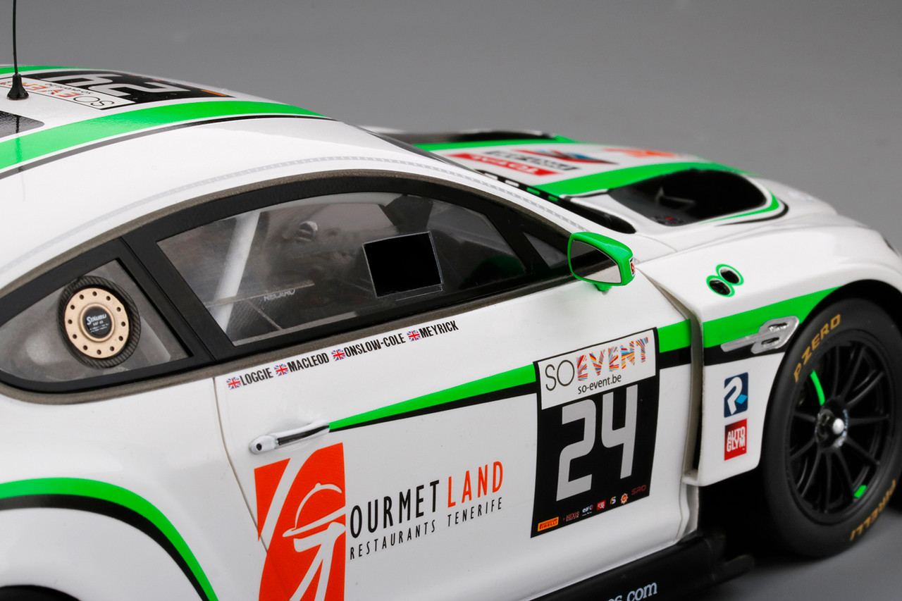 1/18 TSM Bentley Continental GT3 #24 Blancpain GT Series Endurance Cup 24 Hours of Spa 2016 Resin Car Model