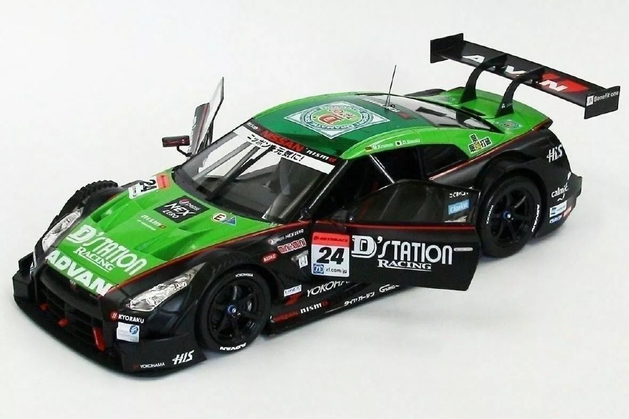 1/18 Ebbro 2014 Nissan GT-R GT500 #24 Race 2 Fuji Super GT Series Kondo Racing Michael Krumm, Daiki Sasaki Car Model