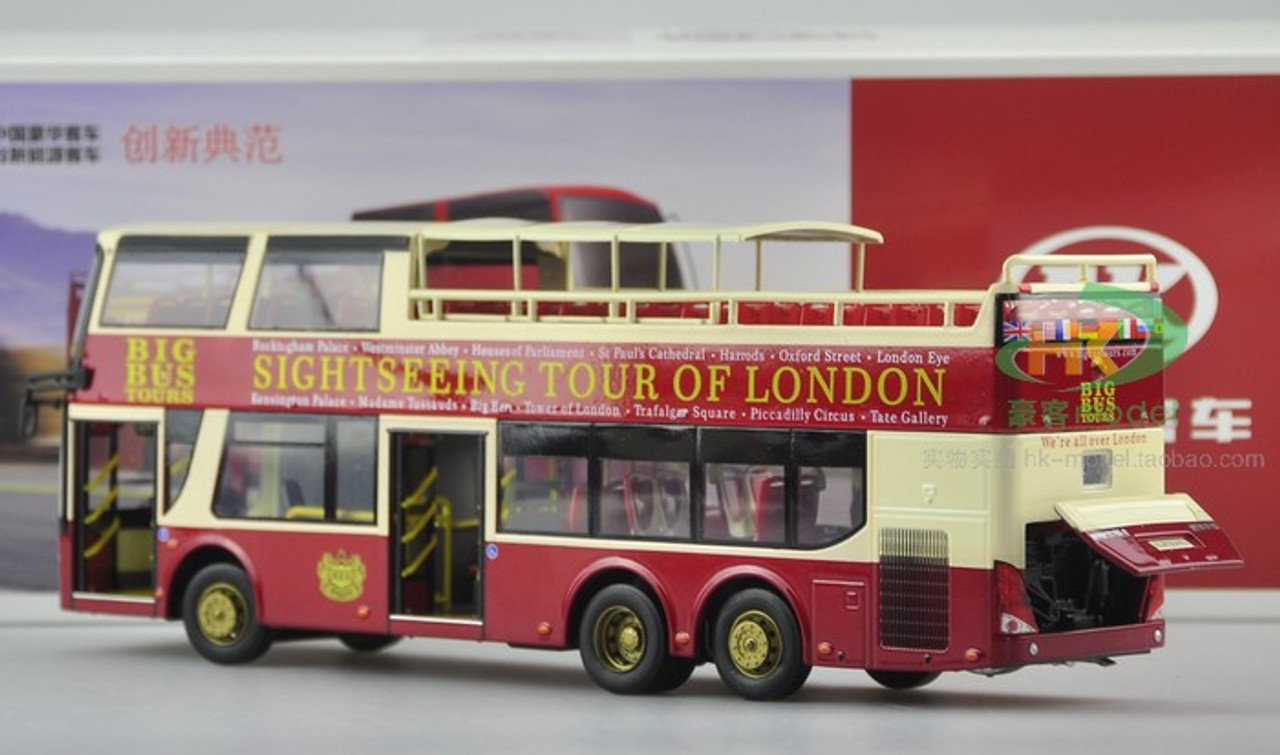 1/43 AK LONDON BIG BUS TOURS DIECAST MODEL (HARDTOP VERSION)