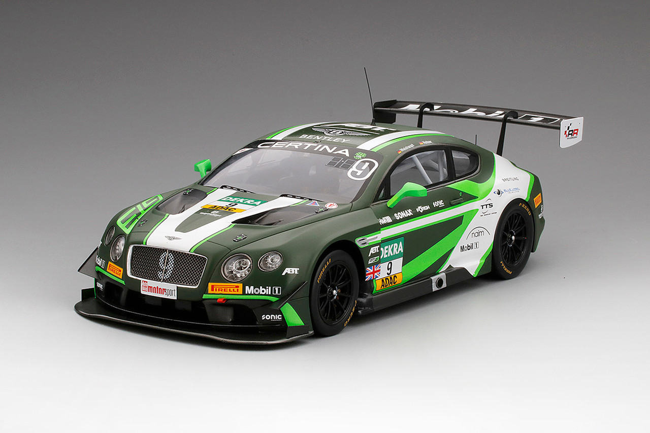 1/18 TSM Bentley Continental GT3 #9 ADAC GT Masters Red Bull Ring 2016  Bentley Team ABT Resin Car Model