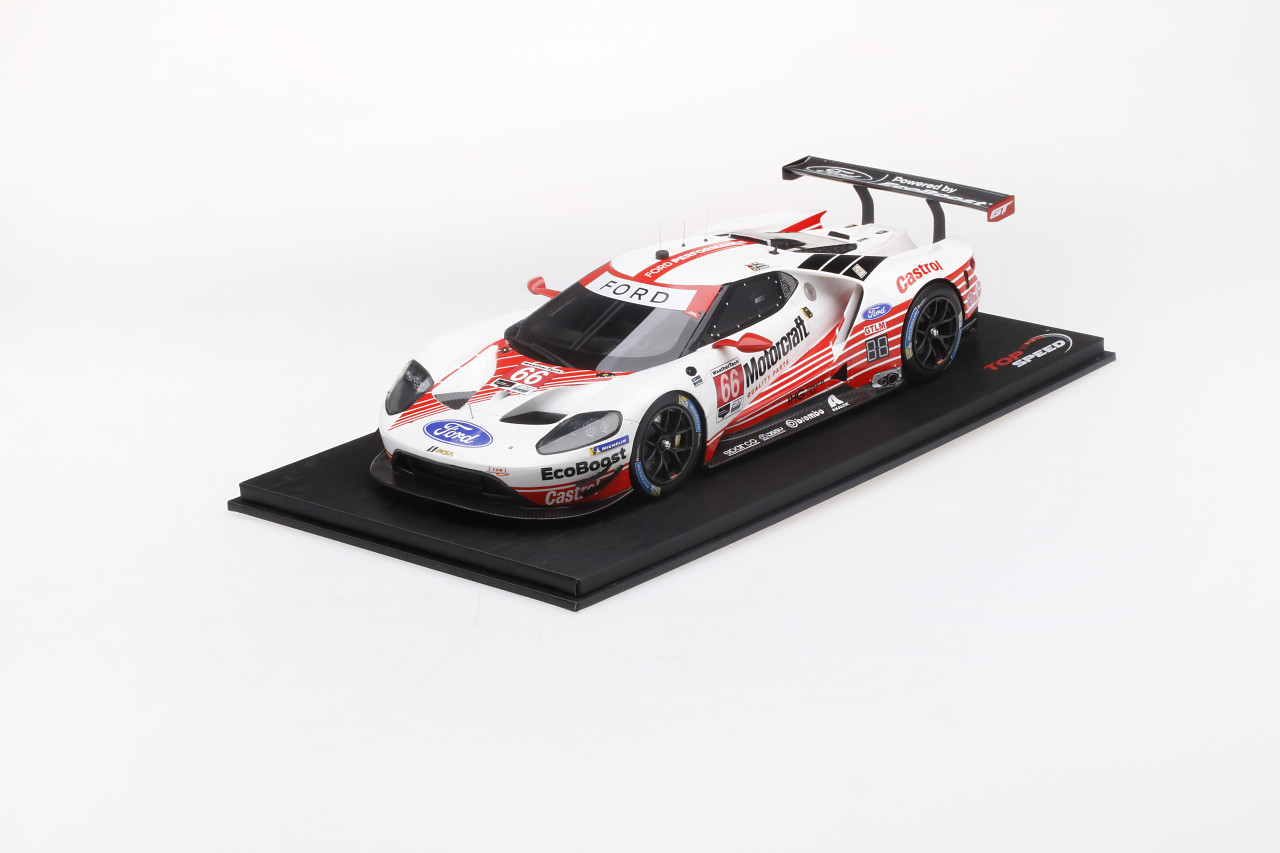 1/18 Top Speed Ford GT GTLM #66 2019 Daytona 24 Hr. Ford Chip Ganassi Team  USA Resin Car Model