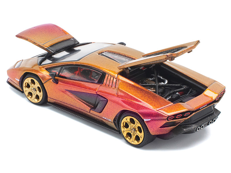 1/64 Poprace Lamborghini Countach LP800-4 Blu Hal Srp Car Model