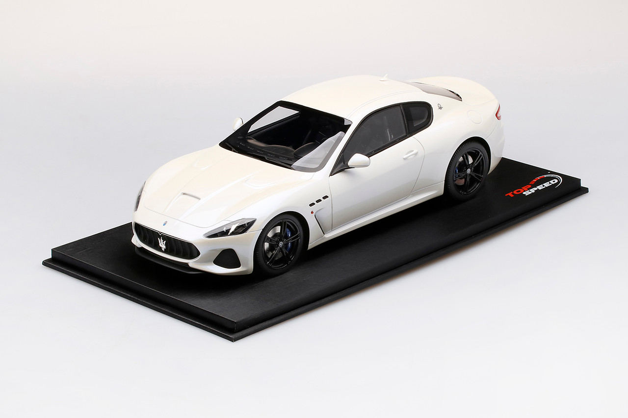 1/18 Top Speed Maserati GranTurismo MC 2018 Bianco Birdcage Resin
