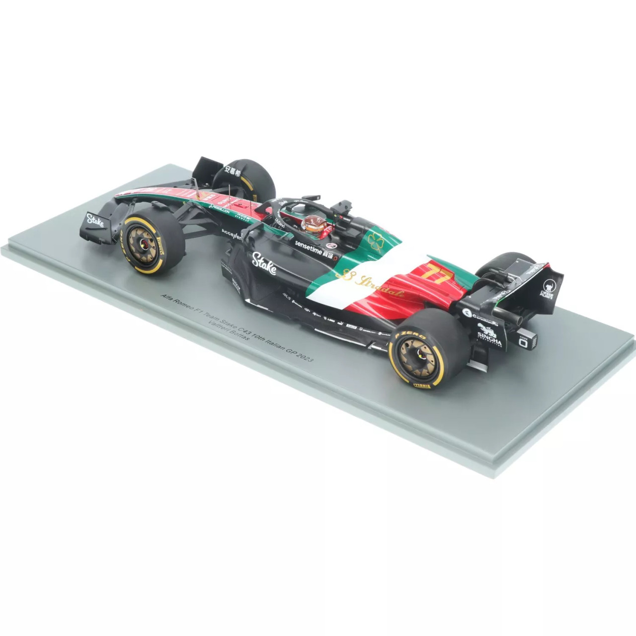 1/18 Spark 2023 Formula 1 Valtteri Bottas Alfa Romeo C43 #77