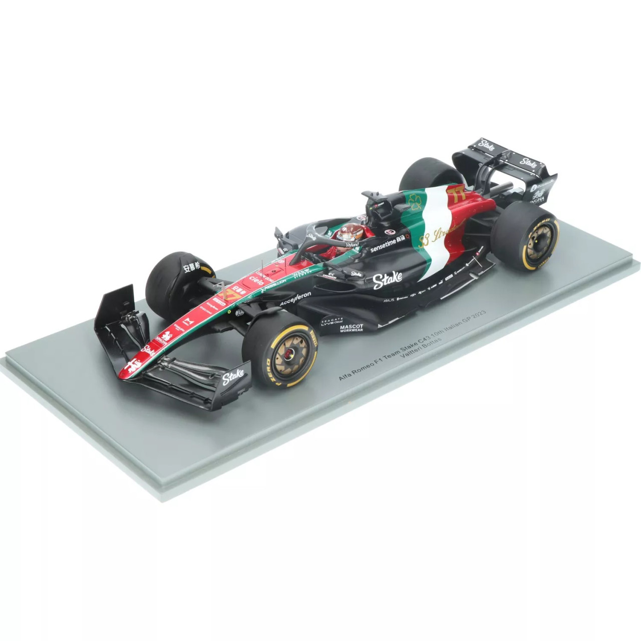 1/18 Spark 2023 Formula 1 Valtteri Bottas Alfa Romeo C43 #77