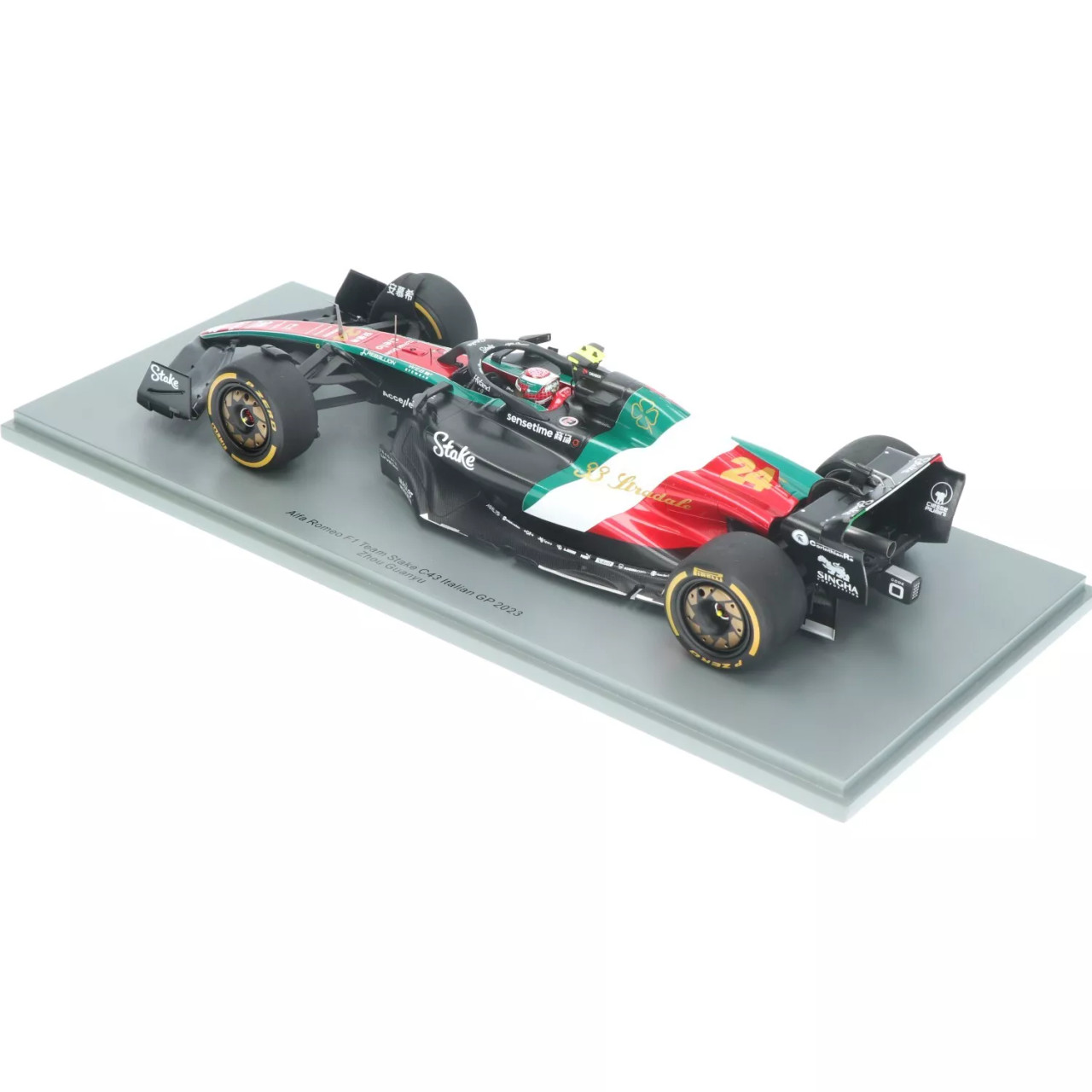 1/18 Spark 2023 Formula 1 Zhou Guanyu Alfa Romeo C43 #24 Italian