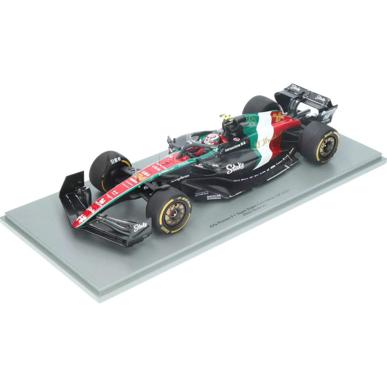 1/18 Spark 2023 Formula 1 Zhou Guanyu Alfa Romeo C43 #24 Italian