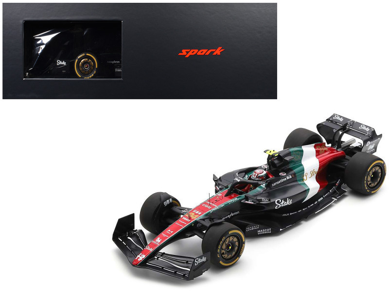 1/18 Spark 2023 Formula 1 Zhou Guanyu Alfa Romeo C43 #24 Italian