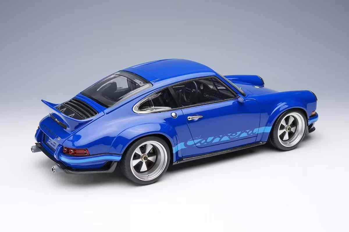1/18 Make Up 2023 Porsche 911 964 Singer DLS (Indigo Blue) Car