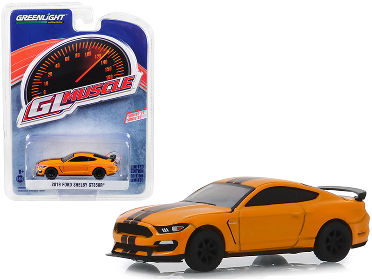 2019 Ford Mustang Shelby GT350R Orange Fury Metallic with Black Stripes ...