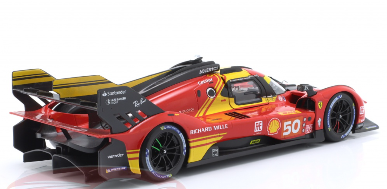 ブラーゴ 1/18 フェラーリ 499P #50 WEC カタール 2024 1/18 BBurago 2024 Ferrari 499P #50 6th WEC Qatar Ferrari