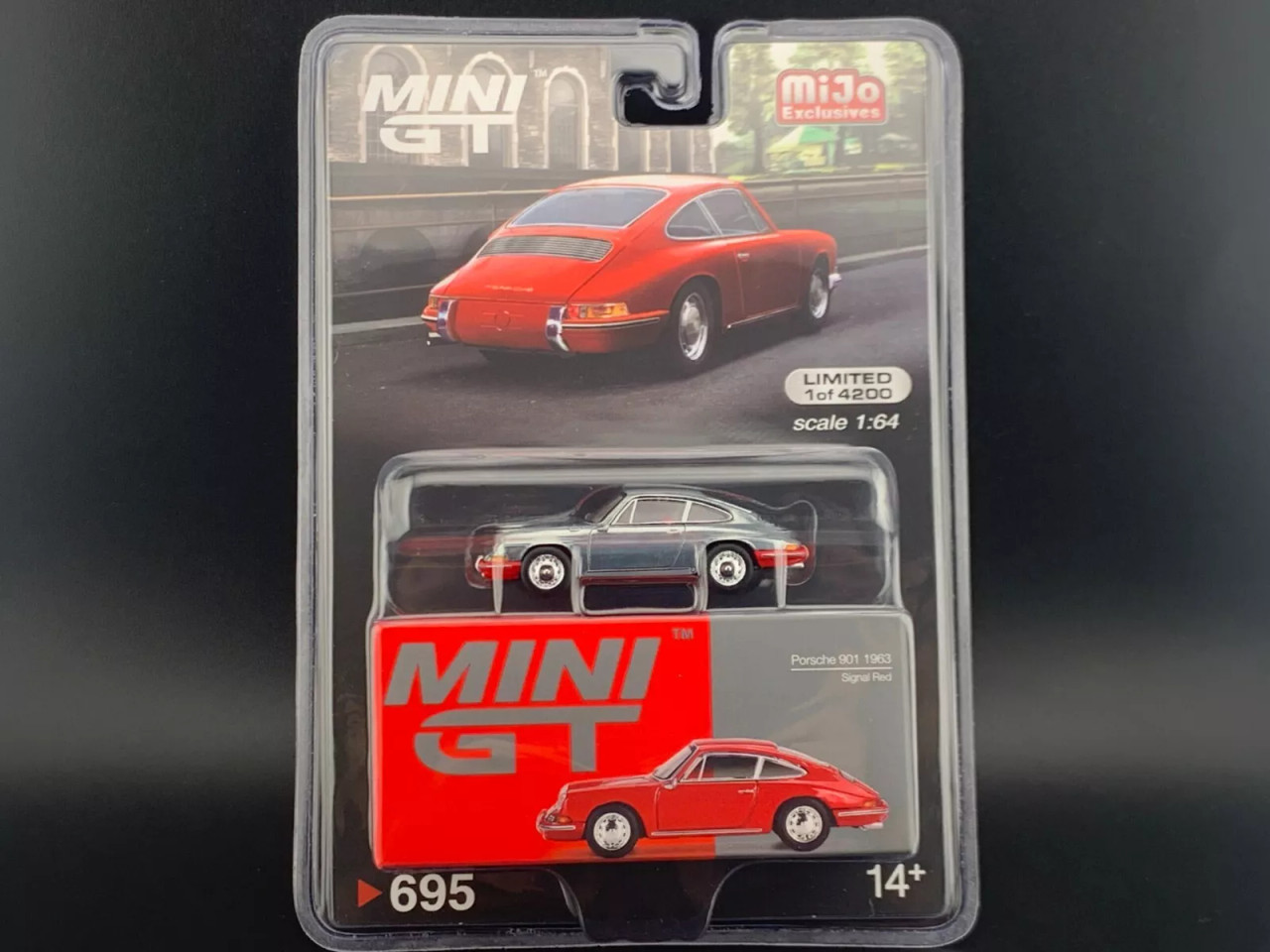 CHASE CAR 1/64 Mini GT 1963 Porsche 901 (Silver) Diecast Car Model