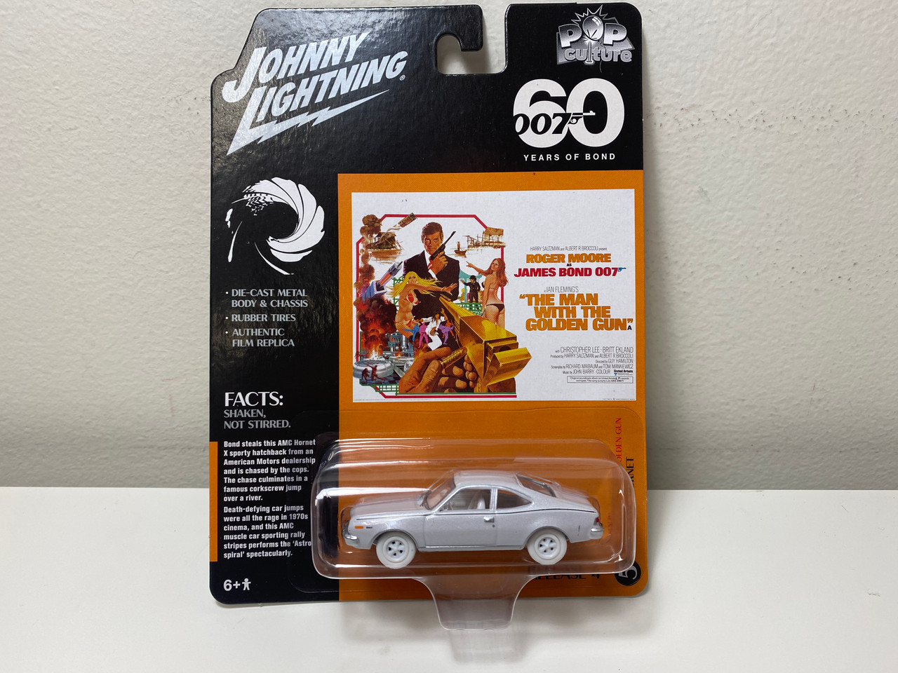 CHASE CAR 1/64 Johnny Lightning 1974 AMC Hornet Red 007 James Bond