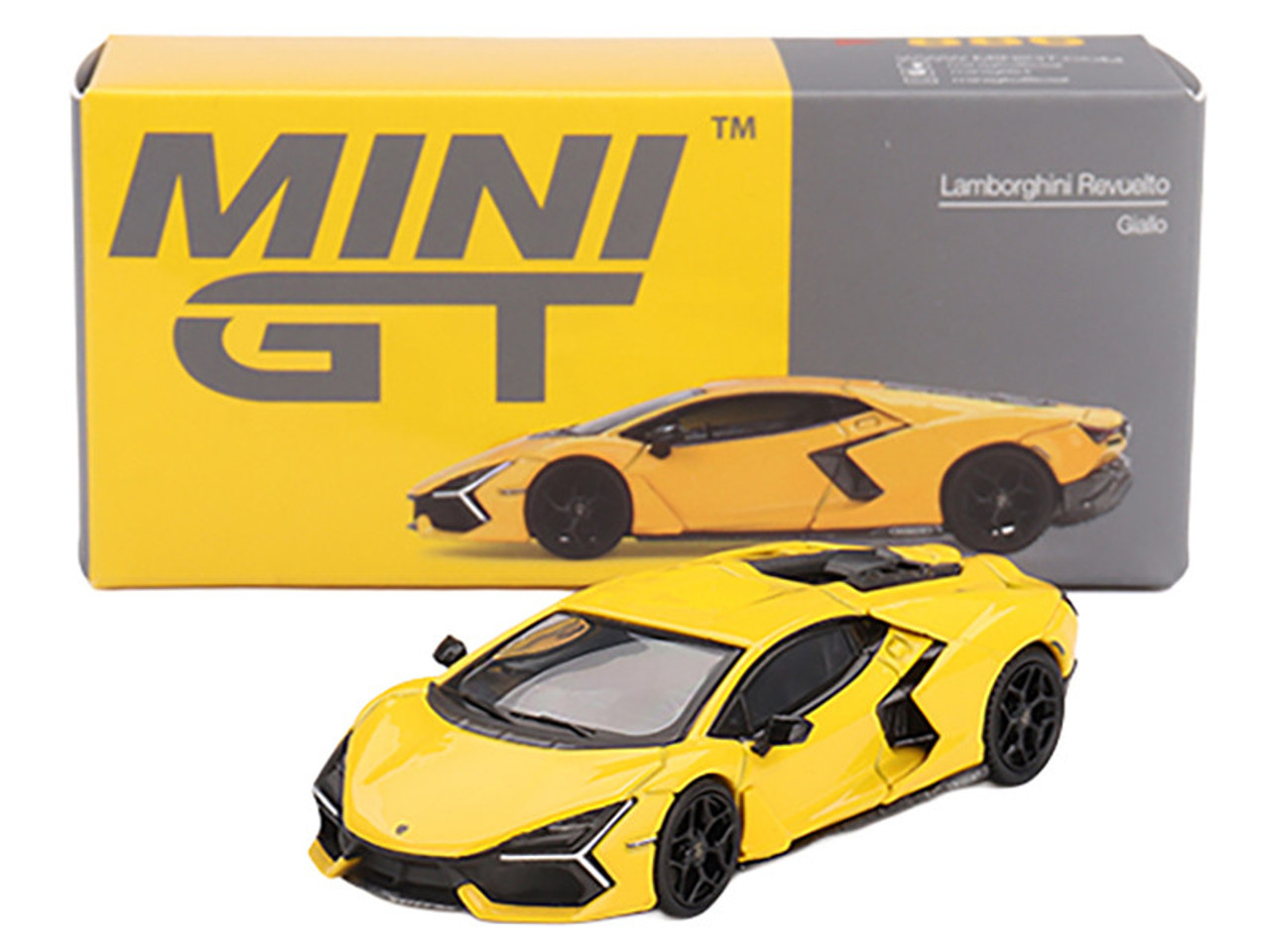 1/64 Mini GT Lamborghini Revuelto (Giallo Yellow) Diecast Car Model