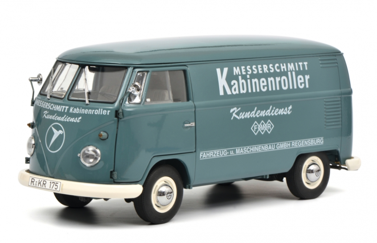 1/18 Schuco Volkswagen VW T1b Box Van "Messerschmitt" Diecast Car Model