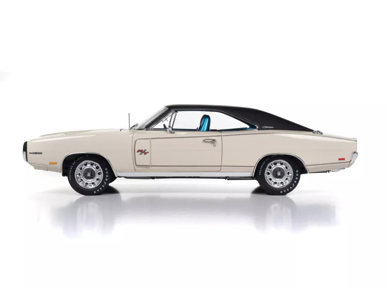 1/18 Auto World 1970 Dodge Charger R/T MCACN (EW1 White) Diecast