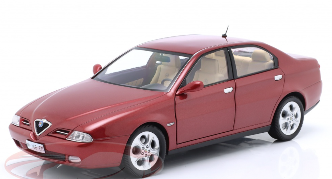 Cult-scale Models - ALFA ROMEO 166 3.0 V6 24v SUPER 1998 RED MET - – Online makett bolt, festékek és kiegészítők