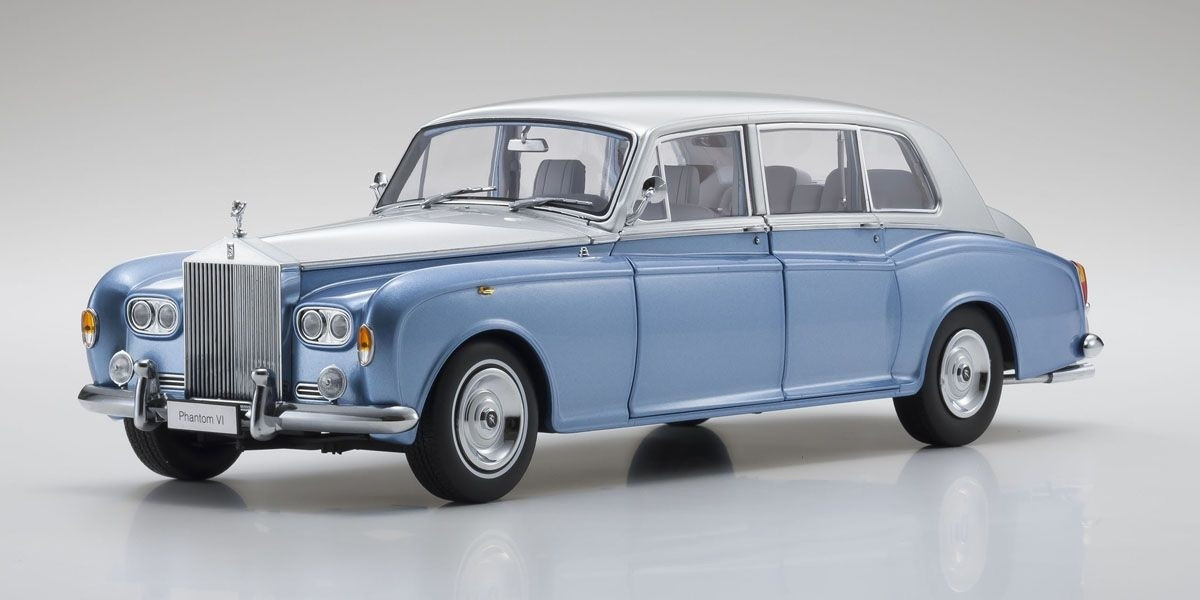 1/18 Kyosho Rolls Royce Phantom VI (Light blue / silver) Diecast