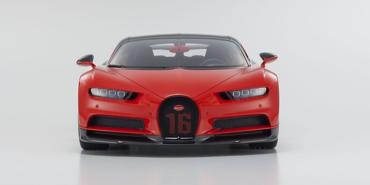 1/12 Kyosho Bugatti Chiron Sport (Red / Black) Resin Car Model