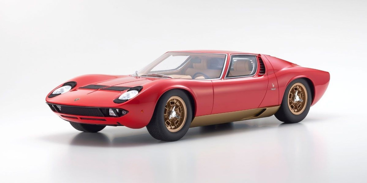 1/12 Kyosho Lamborghini Miura P400S (Red) Resin Car Model