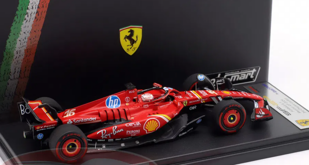 1/43 Looksmart 2024 Formula 1 Ferrari SF-24 Mexico GP 3rd Place #16 Charles Leclerc Car Model 1/43 Looksmart 2024 Formula 1 Ferrari SF-24 Mexico GP 3rd Place #16 Charles Leclerc Car Model