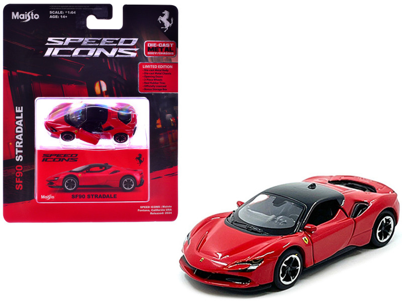 ®️®️®️ 1/64 BBR Ferrari 296 GTB Assetto Fiorano Rosso Corsa