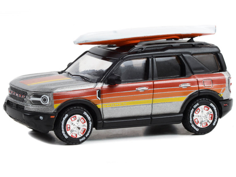 2022 Ford Bronco Sport Outer Banks Gray Metallic with Stripes and