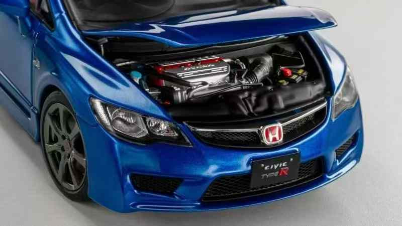 1/18 Well Honda Civic Type-R (FD2) (Blue) Diecast Car Model