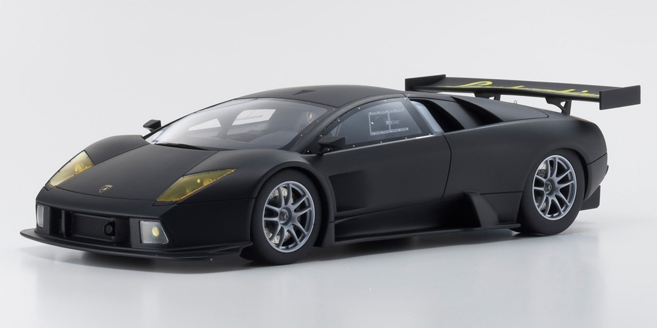 1/18 Kyosho Lamborghini Murcielago R-GT Matte Black Resin Car Model
